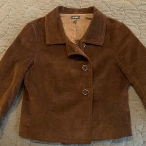 Chocolate corduroy blazer